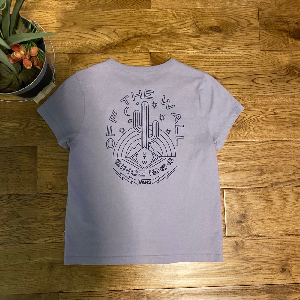 VANS light purple graphic Tee💜